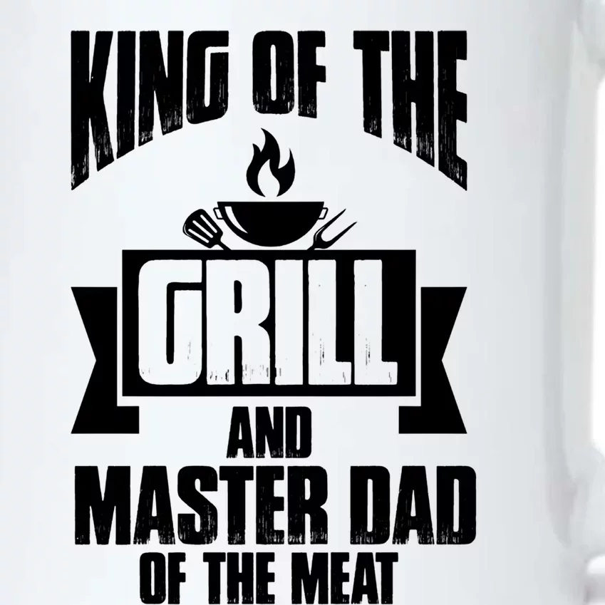 King Of The Grill And Master Dad Of The Meat Funny Gift Black Color Changing Mug