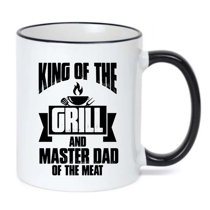 King Of The Grill And Master Dad Of The Meat Funny Gift Black Color Changing Mug