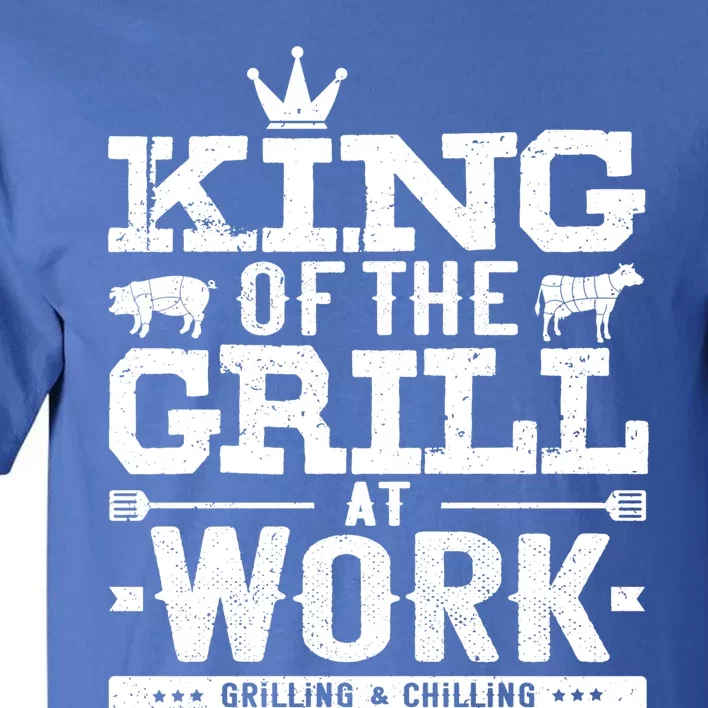 King Of The Grill Bbq Smoker Gift For Dad Grandpa Pitmaster Gift Tall T-Shirt