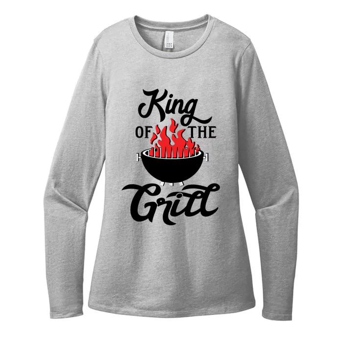 King Of The Grill Bbq Gift Womens CVC Long Sleeve Shirt