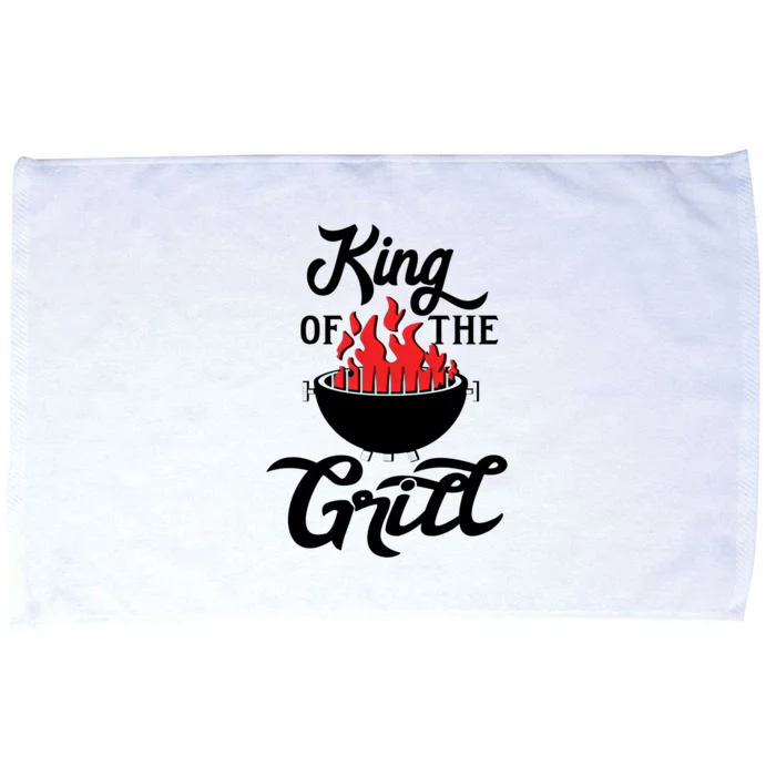 King Of The Grill Bbq Gift Microfiber Hand Towel