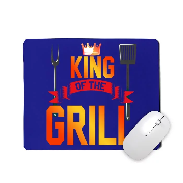 King Of The Grill Funny Grilling Master Chef Cooking Bbq Meaningful Gift Mousepad