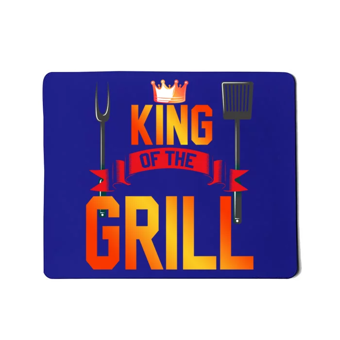 King Of The Grill Funny Grilling Master Chef Cooking Bbq Meaningful Gift Mousepad