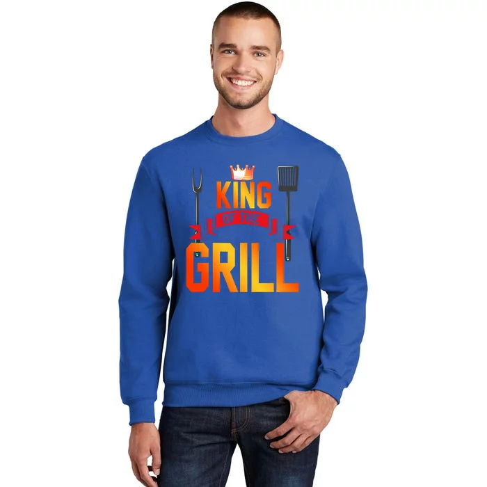 King Of The Grill Funny Grilling Master Chef Cooking Bbq Meaningful Gift Tall Sweatshirt