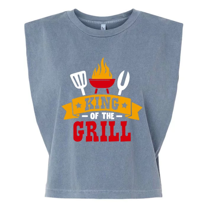 King Of The Grill Master Griller Meaningful Gift Garment-Dyed Women's Muscle Tee