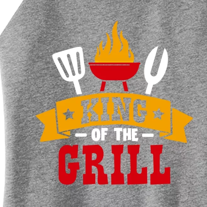 King Of The Grill Master Griller Meaningful Gift Women’s Perfect Tri Rocker Tank