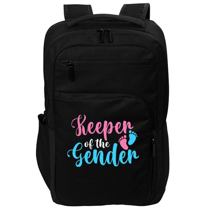 Keeper Of The Gender - Gender Reveal Party Baby Shower Impact Tech Backpack