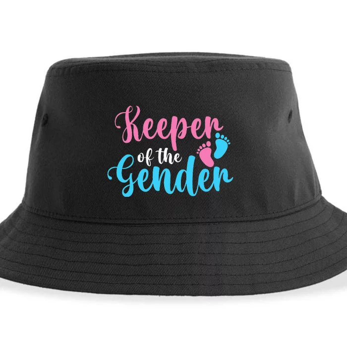 Keeper Of The Gender - Gender Reveal Party Baby Shower Sustainable Bucket Hat