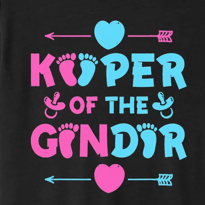 Keeper of the Gender Baby Party Gender Reveal Announcement ChromaSoft Performance T-Shirt