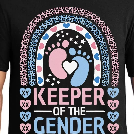 Keeper Of The Gender Reveal Announcement Baby Shower Party Pajama Set