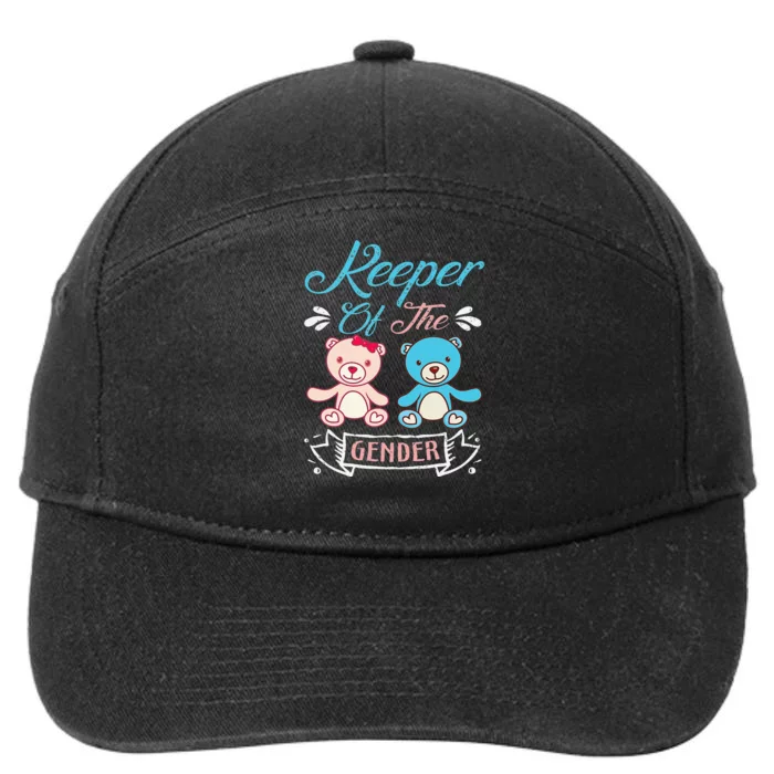 Keeper of the Gender Bears In Blue And Pink - Party 7-Panel Snapback Hat