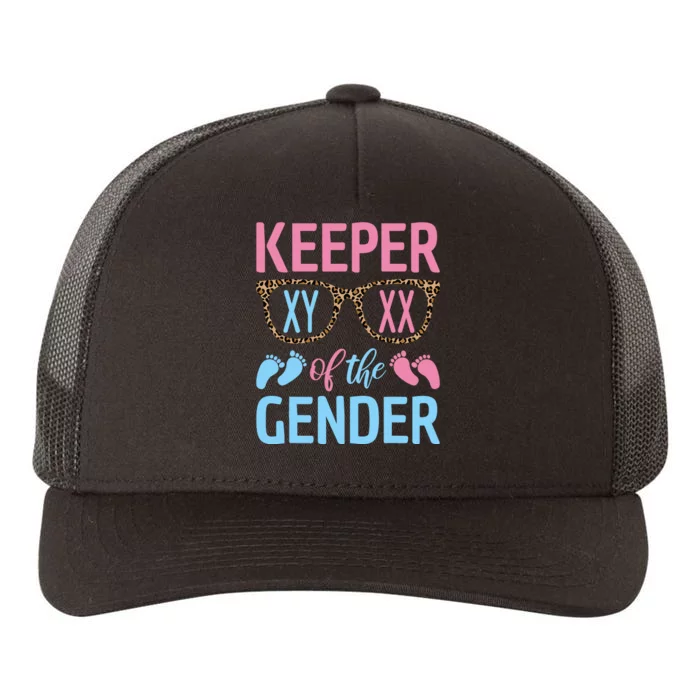 Keeper Of The Gender Baby Shower Gender Reveal Party Outfit Yupoong Adult 5-Panel Trucker Hat