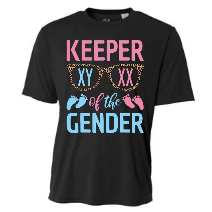 Keeper Of The Gender Baby Shower Gender Reveal Party Outfit Cooling Performance Crew T-Shirt