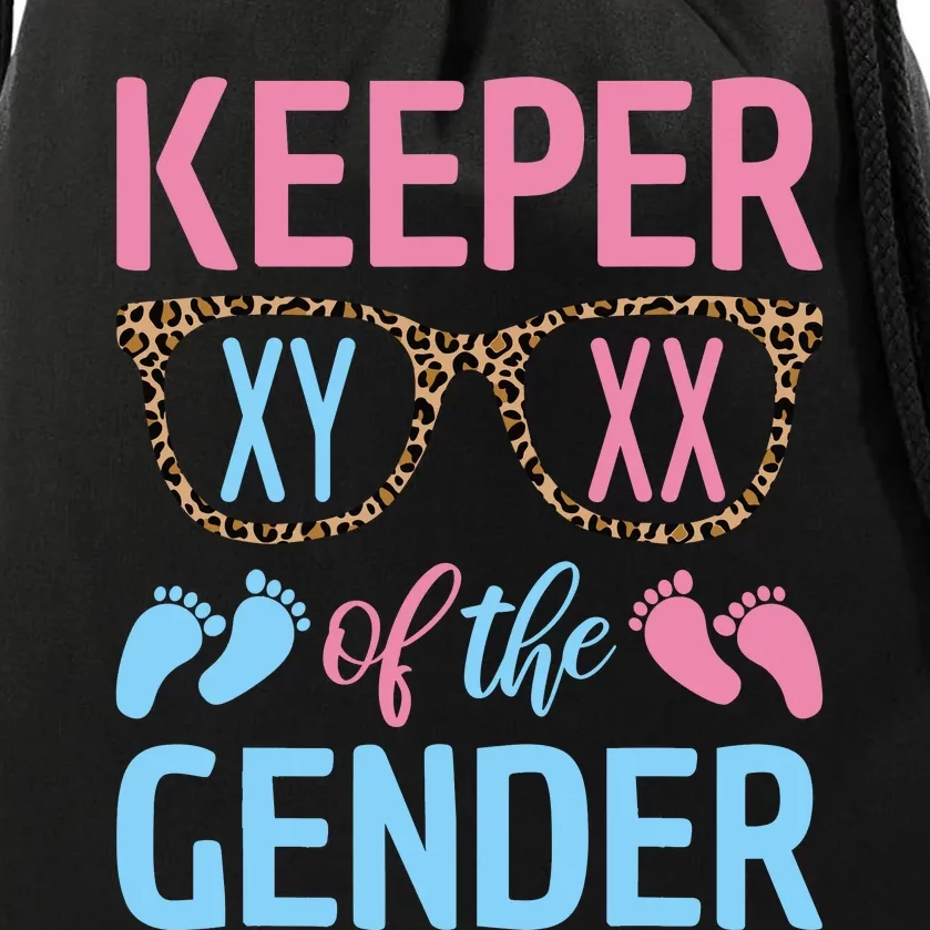 Keeper Of The Gender Baby Shower Gender Reveal Party Outfit Drawstring Bag