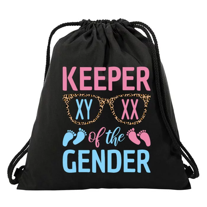 Keeper Of The Gender Baby Shower Gender Reveal Party Outfit Drawstring Bag