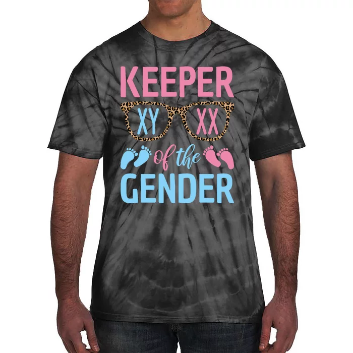 Keeper Of The Gender Baby Shower Gender Reveal Party Outfit Tie-Dye T-Shirt