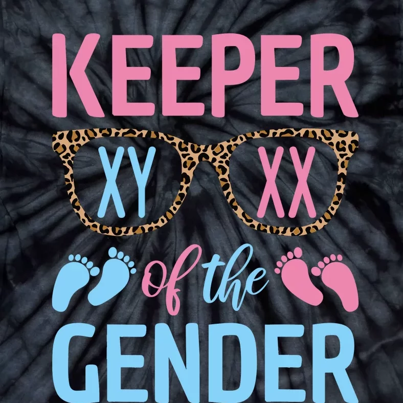 Keeper Of The Gender Baby Shower Gender Reveal Party Outfit Tie-Dye T-Shirt