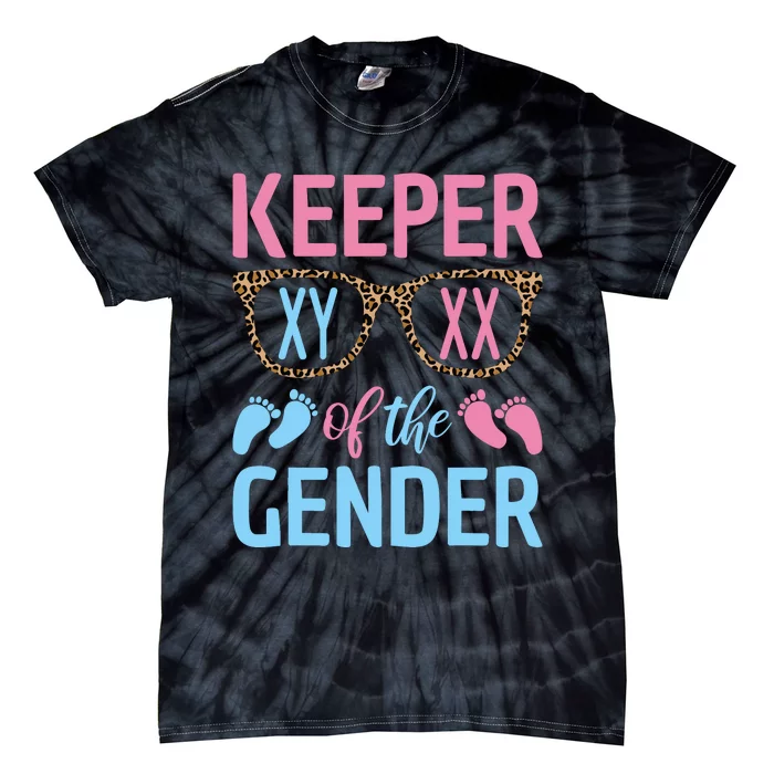 Keeper Of The Gender Baby Shower Gender Reveal Party Outfit Tie-Dye T-Shirt