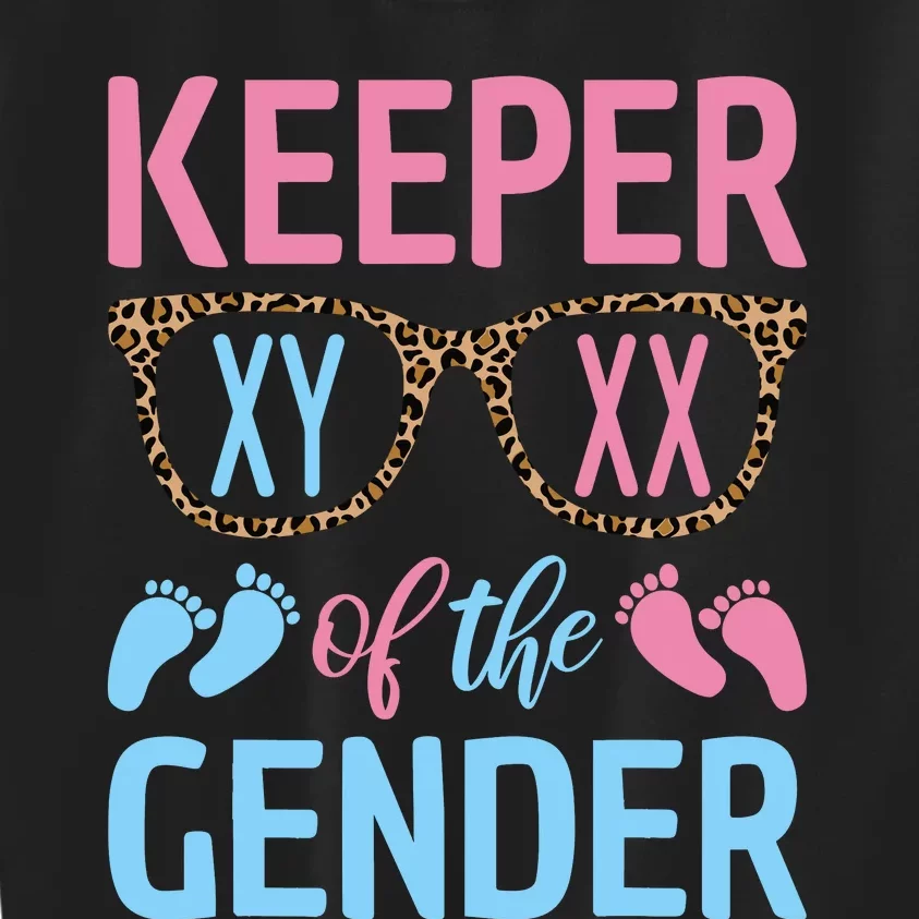 Keeper Of The Gender Baby Shower Gender Reveal Party Outfit Kids Sweatshirt