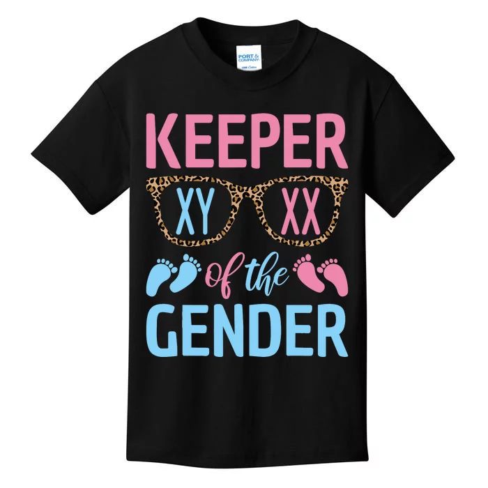 Keeper Of The Gender Baby Shower Gender Reveal Party Outfit Kids T-Shirt