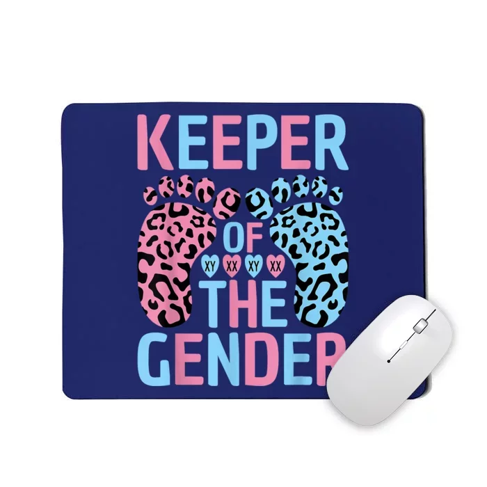 Keeper Of The Gender Reveal Announcement Baby Shower Party Mousepad