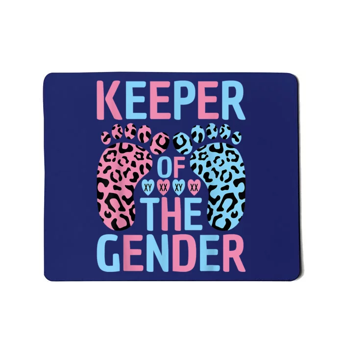 Keeper Of The Gender Reveal Announcement Baby Shower Party Mousepad