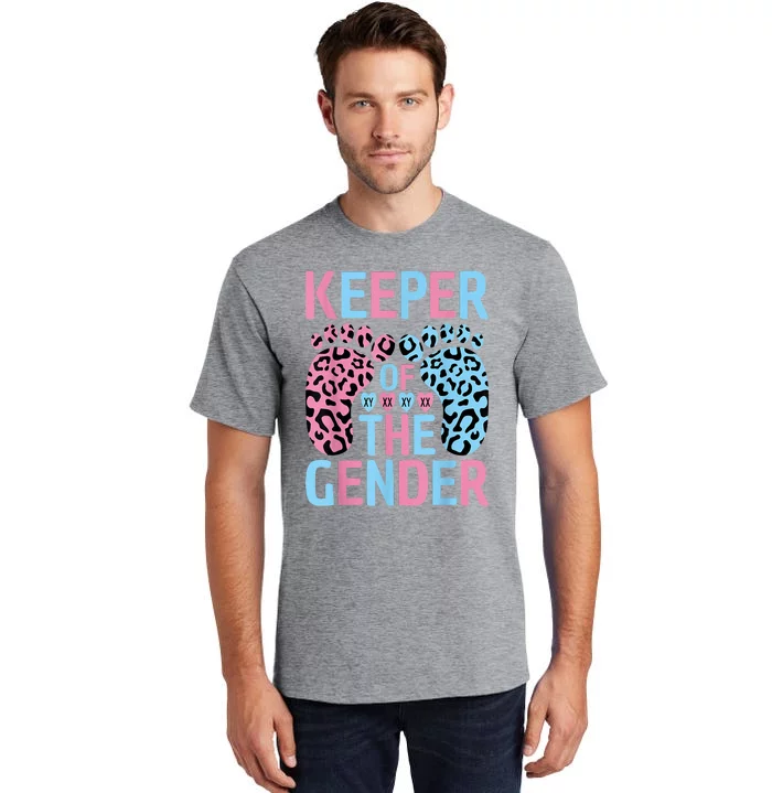 Keeper Of The Gender Reveal Announcement Baby Shower Party Tall T-Shirt