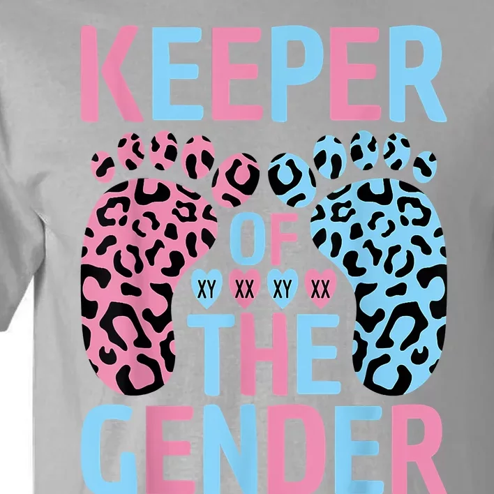 Keeper Of The Gender Reveal Announcement Baby Shower Party Tall T-Shirt