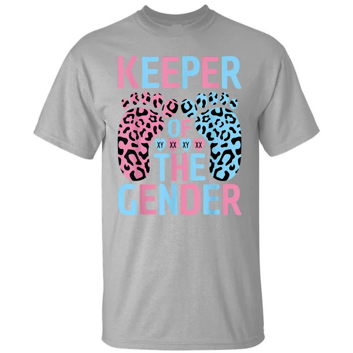 Keeper Of The Gender Reveal Announcement Baby Shower Party Tall T-Shirt