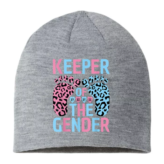 Keeper Of The Gender Reveal Announcement Baby Shower Party 8 1/2in Sustainable Knit Beanie