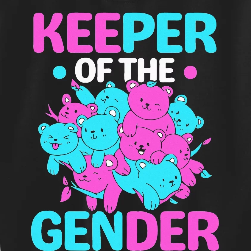 Keeper Of The Gender Gender Reveal Party Pregnancy Kids Sweatshirt