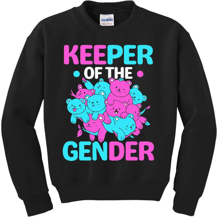 Keeper Of The Gender Gender Reveal Party Pregnancy Kids Sweatshirt