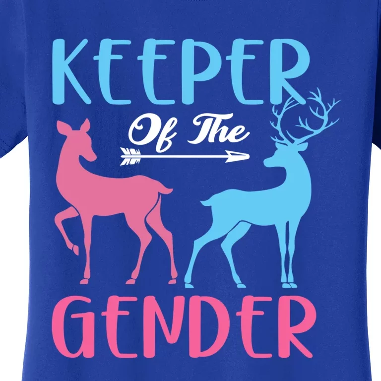 Keeper Of The Gender Buck Or Doe Gender Reveal Party Gift Women's T-Shirt