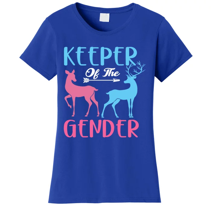 Keeper Of The Gender Buck Or Doe Gender Reveal Party Gift Women's T-Shirt