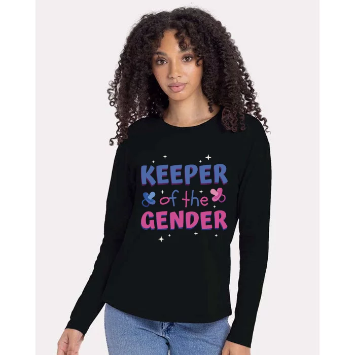 Keeper Of The Gender Pregnancy Reveal Womens Cotton Relaxed Long Sleeve T-Shirt