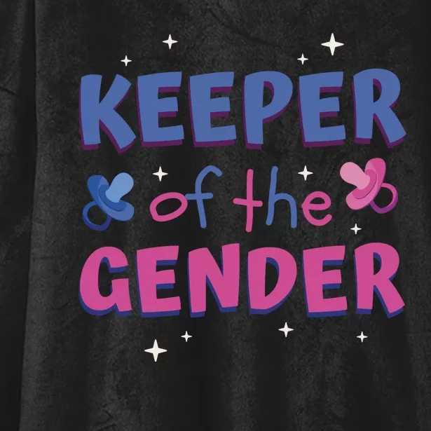 Keeper Of The Gender Pregnancy Reveal Hooded Wearable Blanket