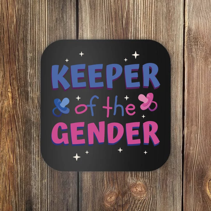 Keeper Of The Gender Pregnancy Reveal Coaster