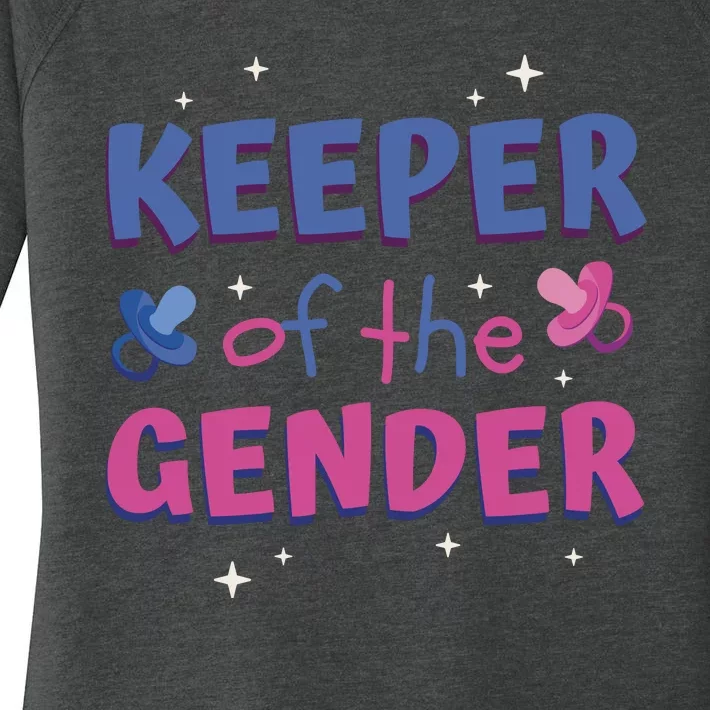 Keeper Of The Gender Pregnancy Reveal Women's Perfect Tri Tunic Long Sleeve Shirt