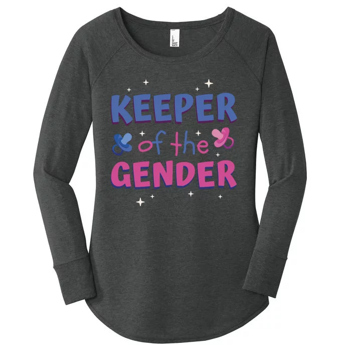 Keeper Of The Gender Pregnancy Reveal Women's Perfect Tri Tunic Long Sleeve Shirt