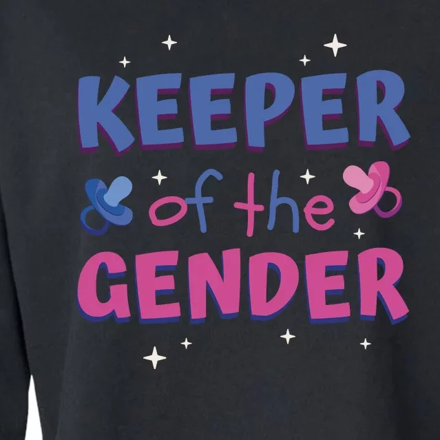 Keeper Of The Gender Pregnancy Reveal Cropped Pullover Crew