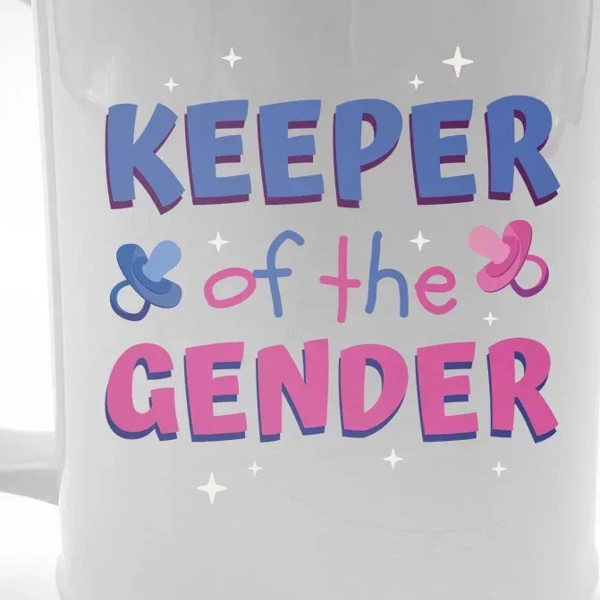 Keeper Of The Gender Pregnancy Reveal Front & Back Beer Stein