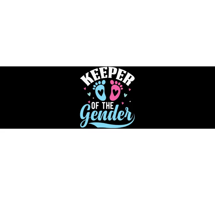 Keeper Of The Gender Pink Or Blue Funny Gender Reveal Party Bumper Sticker