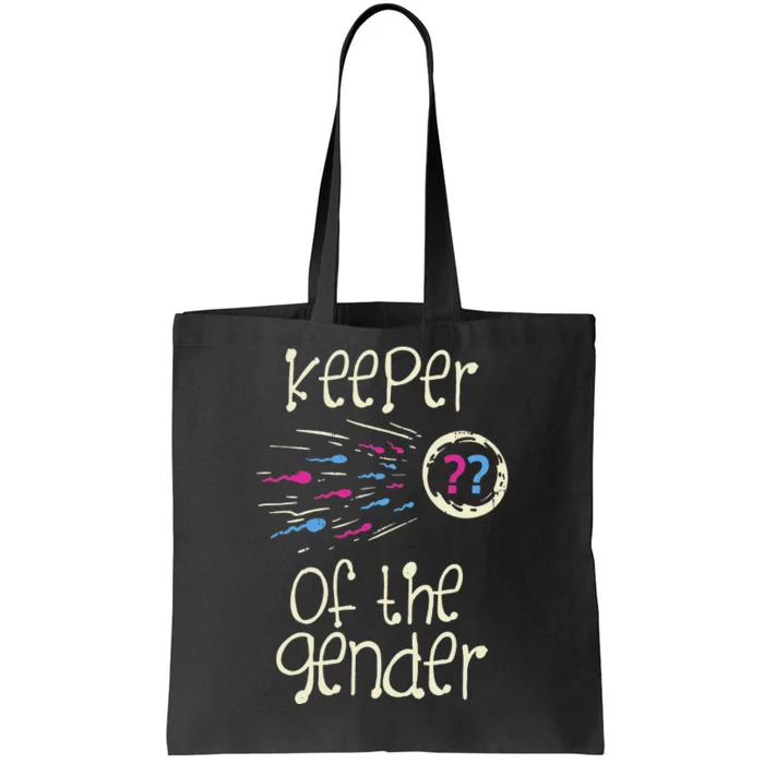 Keeper Of The Gender Reveal Baby Shower Pink Or Blue Party Tote Bag