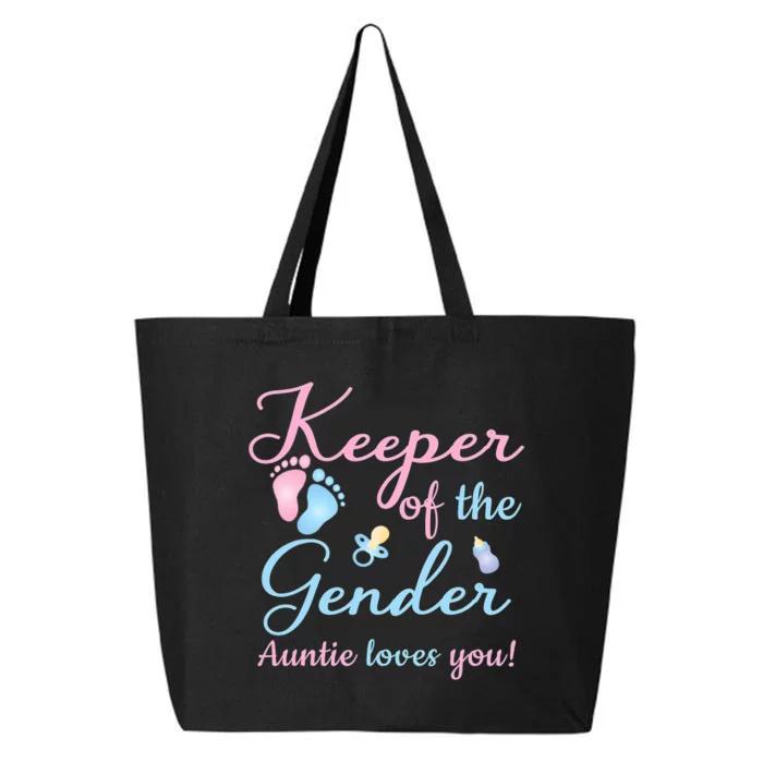 Keeper Of The Gender Auntie Loves Gender Reveal Party Idea 25L Jumbo Tote