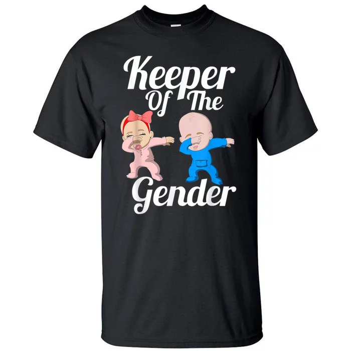 Keeper Of The Gender Cute Gender Reveal Party Couple Tall T-Shirt