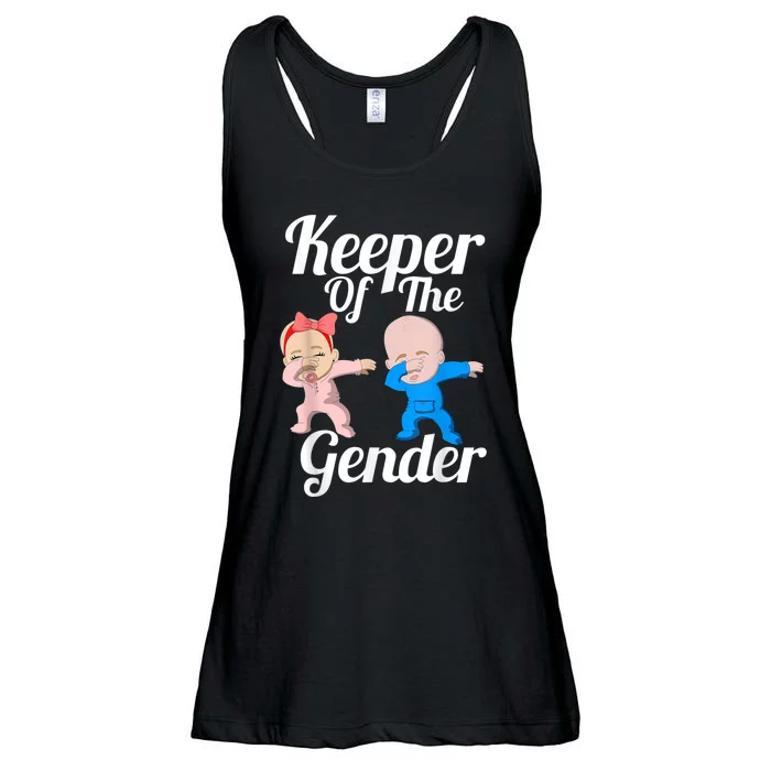 Keeper Of The Gender Cute Gender Reveal Party Couple Ladies Essential Flowy Tank