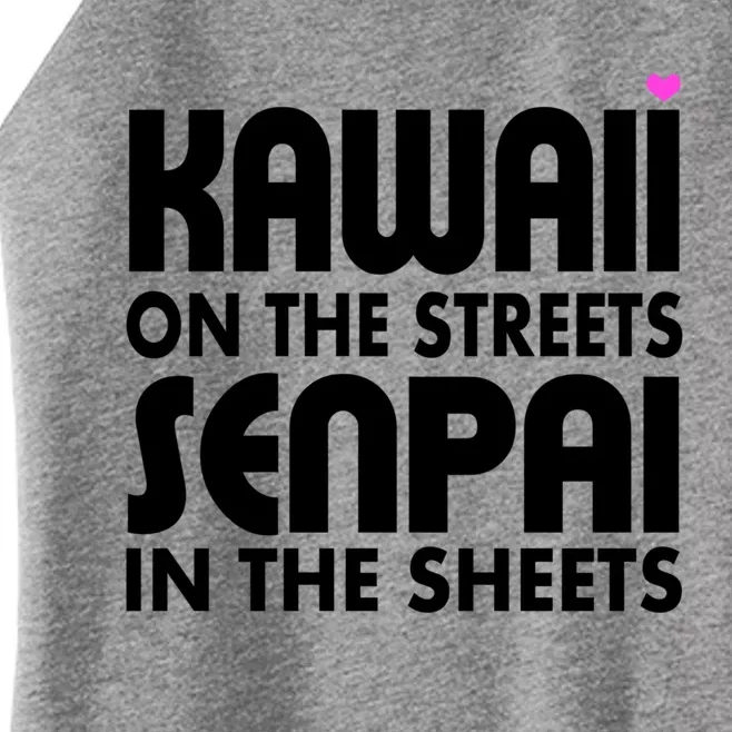 Kawaii On The Streets Senpai In The Sheets Women’s Perfect Tri Rocker Tank