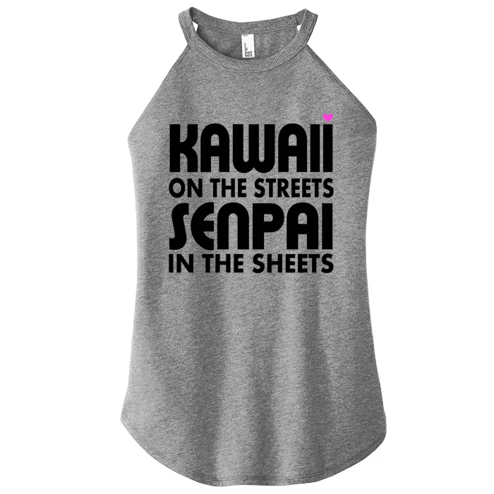 Kawaii On The Streets Senpai In The Sheets Women’s Perfect Tri Rocker Tank