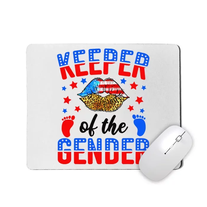 Keeper of the Gender 4th of July Gender Reveal Theme Party Mousepad