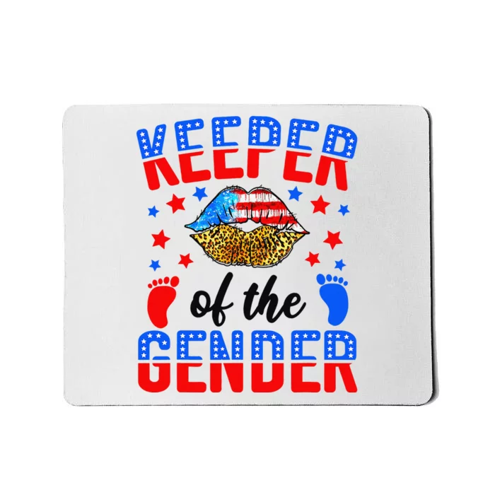 Keeper of the Gender 4th of July Gender Reveal Theme Party Mousepad